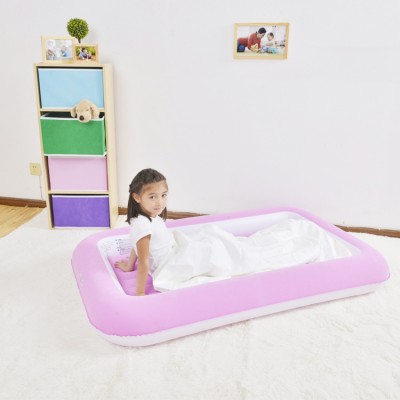 Portable flocking kids inflatable air bed mattress