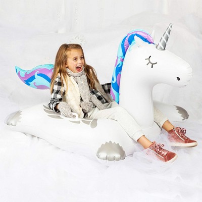 OEM Cheap Pvc Snow Sled Unicorn Inflatable Snow Tube