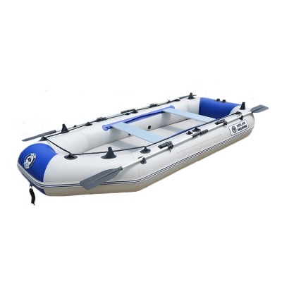 Outdoor Water Inflatable Boat 2-6people PVC Inflatable Boat Dinghy Fishing Rowing Boat For Drifting Surfing With Aluminum