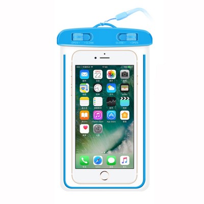 Custom pvc luminous mobile phone waterproof bag