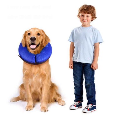 Protective Inflatable Adjustable Soft Pet Recovery Collar for Dogs and Cats