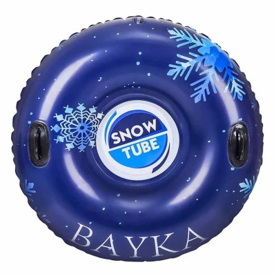 Customizable Winter sports Pvc Plastic Round Adult Kids Inflatable Snow Tube With Handles