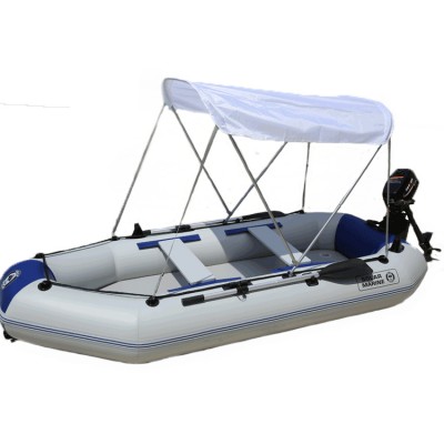 Thickened portable Inflatable Rowing Boat 1-6 Person Water Skiing Boat Bearing PVC Rubber Fishing Boat with Paddles Pump